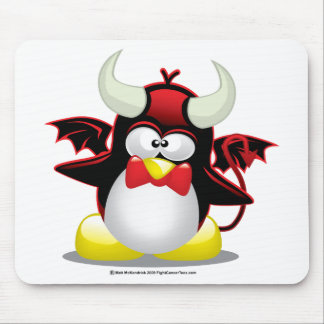 Devil Penguin Mouse Pad