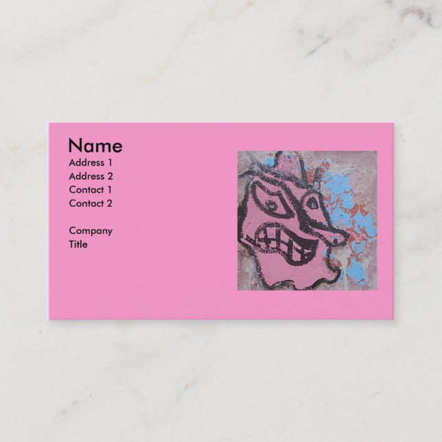 DEVIL PINK BUSINESS CARD (Front)