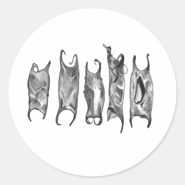 devil purses by stanthos classic round sticker (Front)