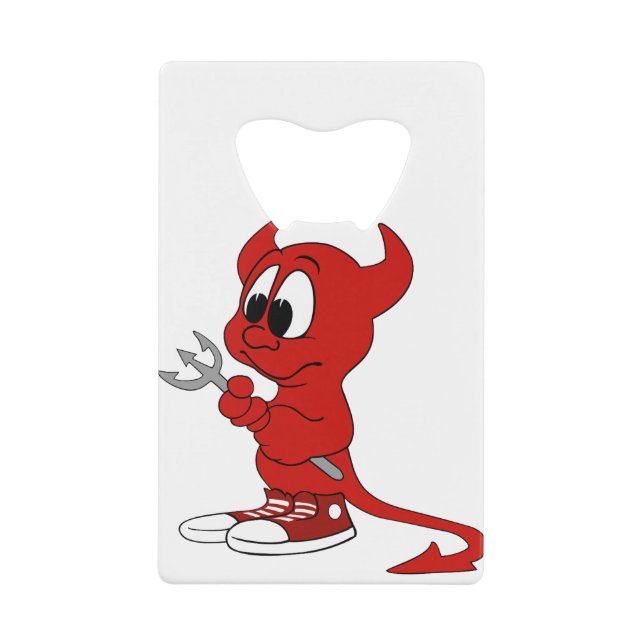 Devil Red Demon Cartoon Satan Evil Hell Heat (Front)