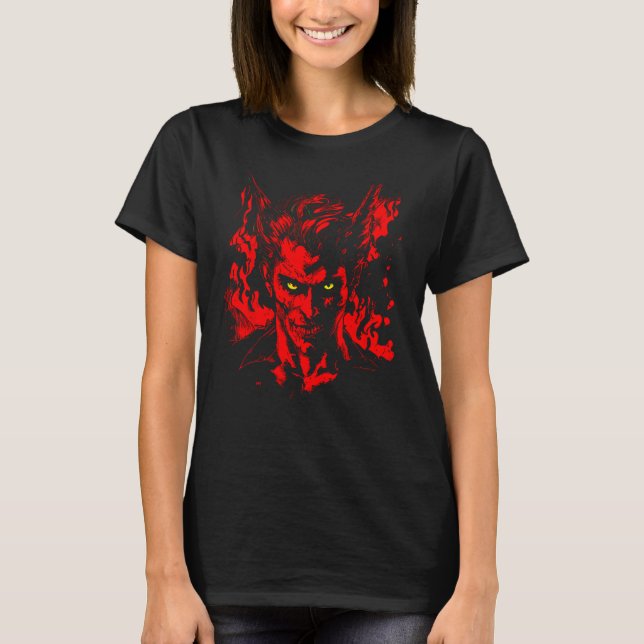 Devil Red Demon Lucifer T-Shirt (Front)