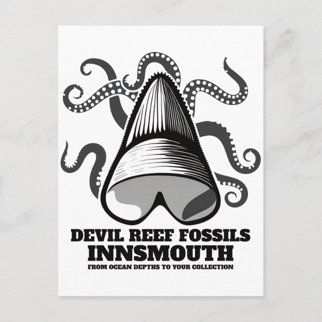 Devil Reef Shark Teeth Trader Innsmouth Postcard (Front)