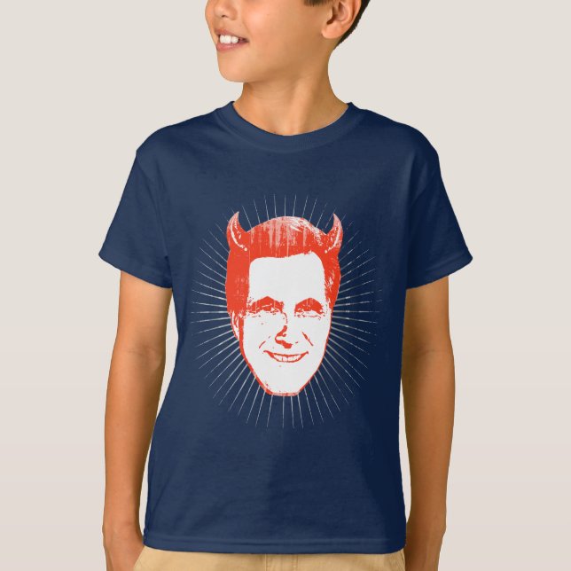 DEVIL ROMNEY BURST.png T-Shirt (Front)