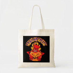 Devil Skull Tote Bag