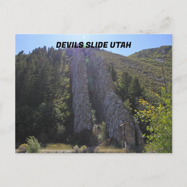 Devil Slide Utah Postcard (Front)
