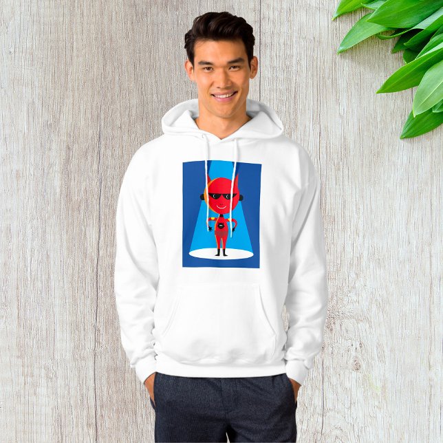 Devil Superhero Character Bold Red and Blue  Hoodie (Creator Uploaded)