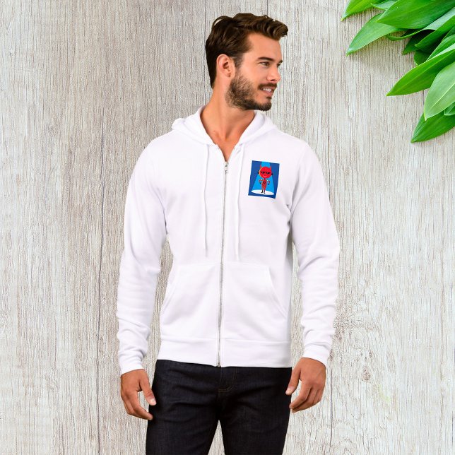 Devil Superhero Character Bold Red and Blue  Hoodie (Creator Uploaded)