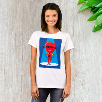 Devil Superhero Character Bold Red and Blue