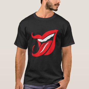 Devil Tongue Lazy Halloween Costume Scary Creepy S T-Shirt
