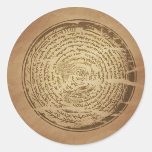 Devil Trap Assyrian Magic Charms Classic Round Sticker