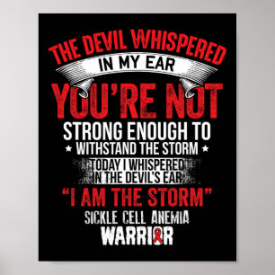 Devil Whispered- Sickle Cell Anaemia Awareness Sup Poster