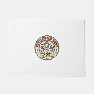 Devilcore Cute Cat Devilcore Cute Cat Vintage Vect Doormat