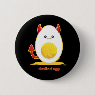 Deviled Egg 6 Cm Round Badge
