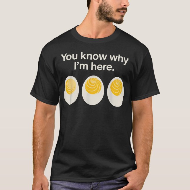 Deviled Egg Art For Thanksgiving Deviled Egg T-Shirt (Front)