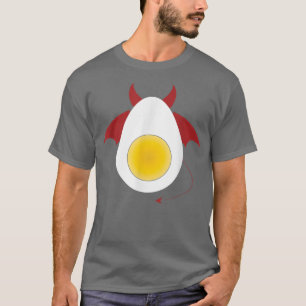 Deviled Egg Costume Devil Horns Halloween Love Egg T-Shirt