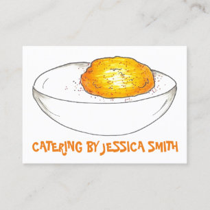 Deviled Egg Eggs Chef Food Catering Caterer Cook Business Card