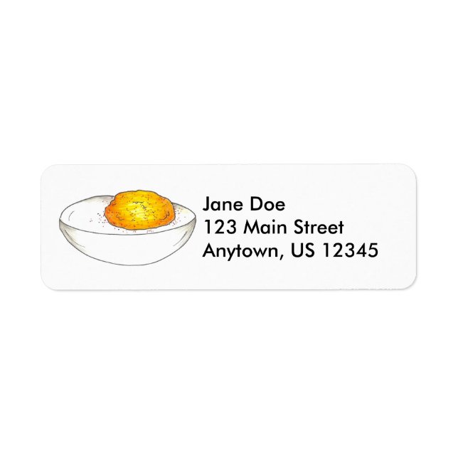 Deviled Egg Eggs Picnic Food Address Labels (Front)