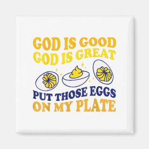 Deviled Egg Lover Funny Foodie Humor Apparel Uni-a Magnet