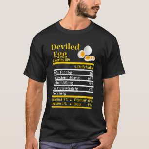 Deviled Egg Nutrition Fact  Thanksgiving Christmas T-Shirt