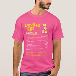 Deviled Egg Nutrition Facts Thanksgiving Costume C T-Shirt