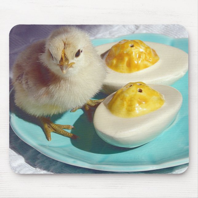 Deviled Eggs and the Chick Mouse Pad (Front)