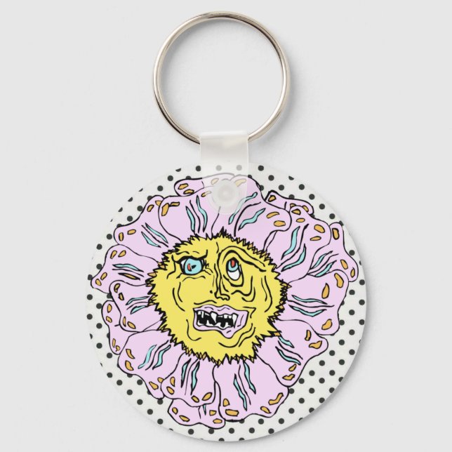 DEVILISH DAISY  KEY CHAIN (Front)