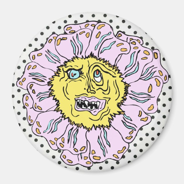 Devilish Daisy Magnet (Front)