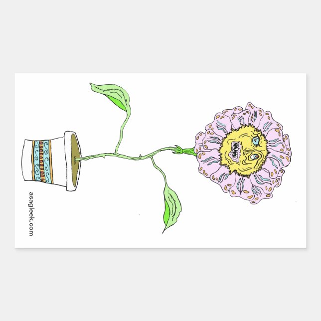 Devilish Daisy Sticker (Front)