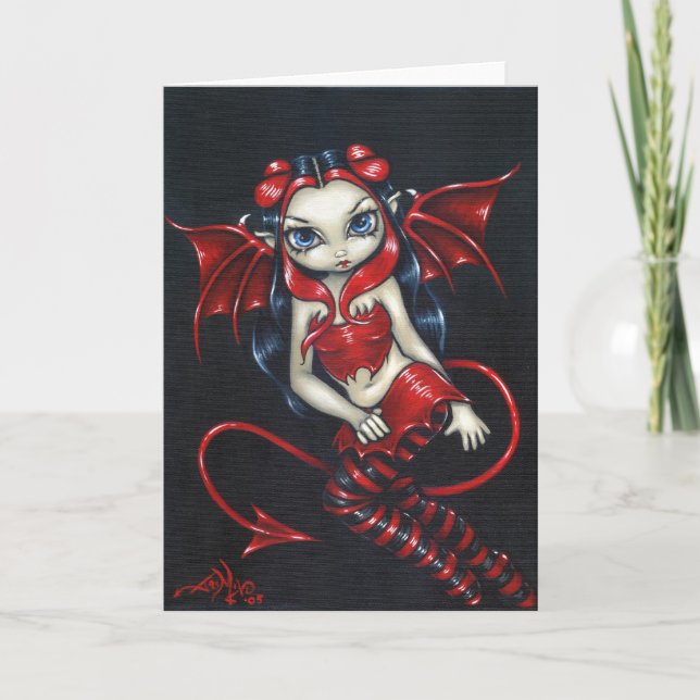 "Devilish Fairy" Greeting Card (Front)