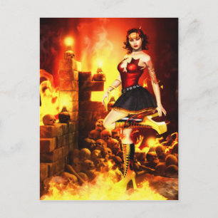 Devilish Glamour Postcard
