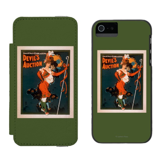 Devil's Auction Woman in Costume Theatre 2 Incipio iPhone Wallet Case (Side by Side)