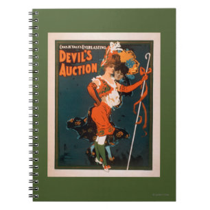 Devil's Auction Woman in Costume Theatre 2 Spiral Notebook