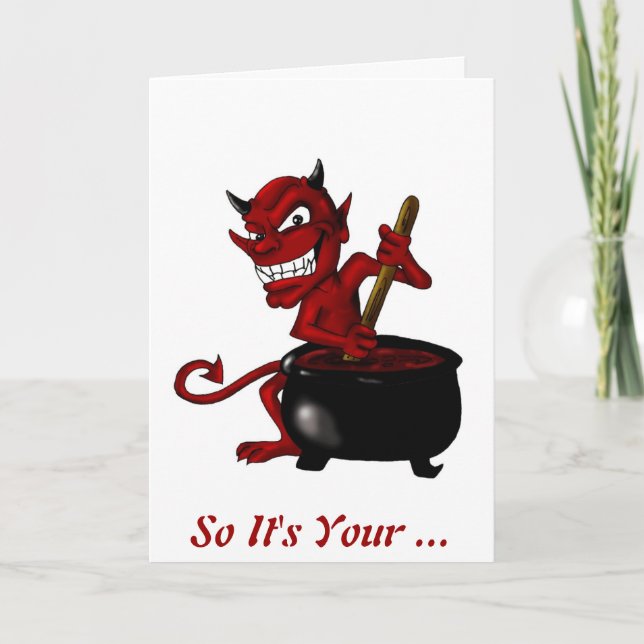 Devils Brew! - Birthday Card (Front)