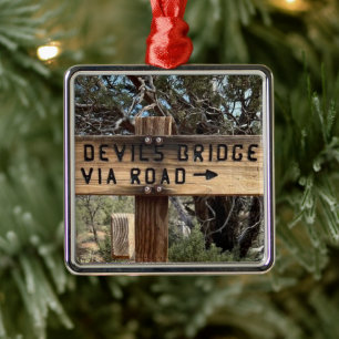 Devils Bridge Sedona Arizona Metal Tree Decoration