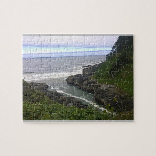 Devil's Churn, Cape Perpetua, OR Jigsaw Puzzle (Horizontal)