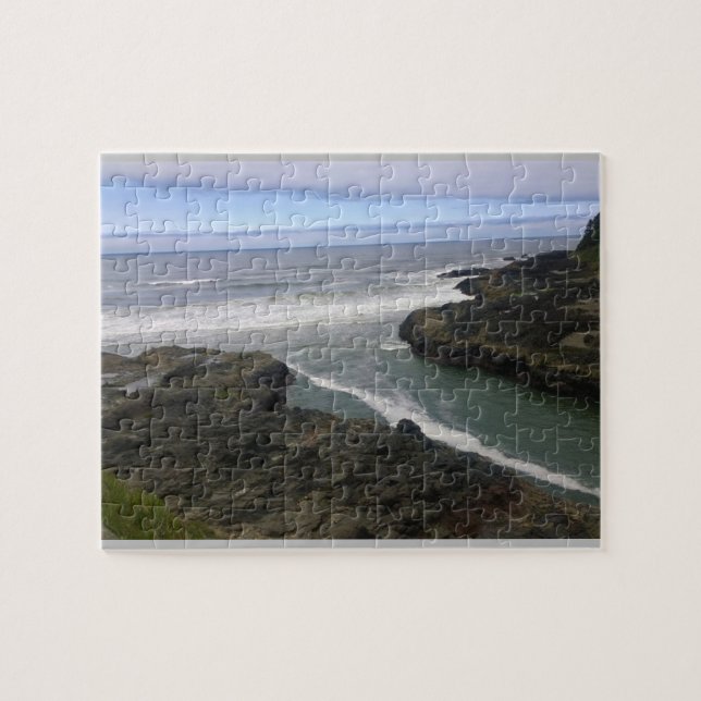 Devil's Churn, Cape Perpetua, OR Jigsaw Puzzle (Horizontal)