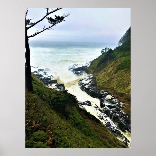 Devil's Churn, Cape Perpetua, Oregon Coast Poster (Front)