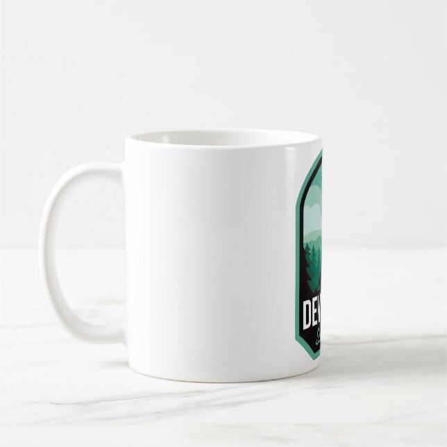 Devils Den State Park AR Camping Coffee Mug (Left)