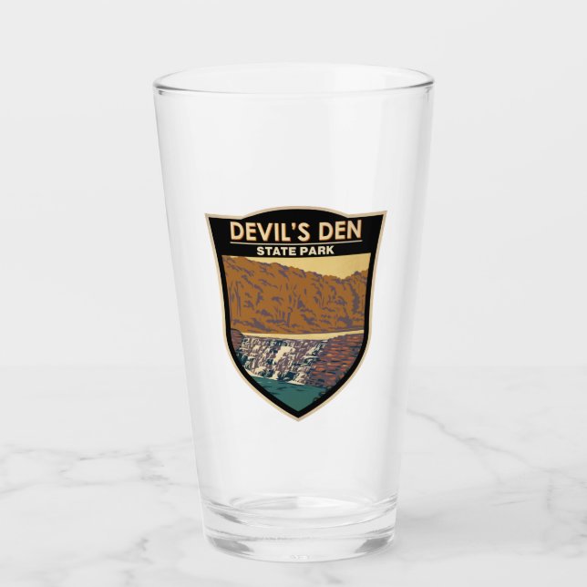 Devils Den State Park Arkansas Vintage  Glass (Front)