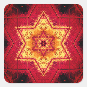 Devil's floor - patterns classic round sticker
