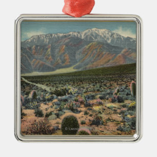 Devil's Garden View of Mt. San Jacinto # 1 Metal Tree Decoration