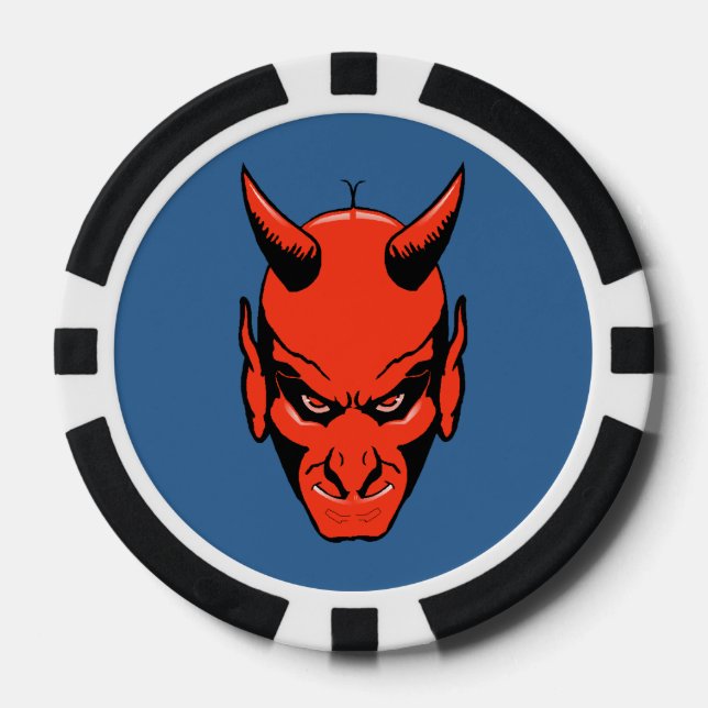 Devils Head Pattern Poker Chip Gambling Gambler (Front)