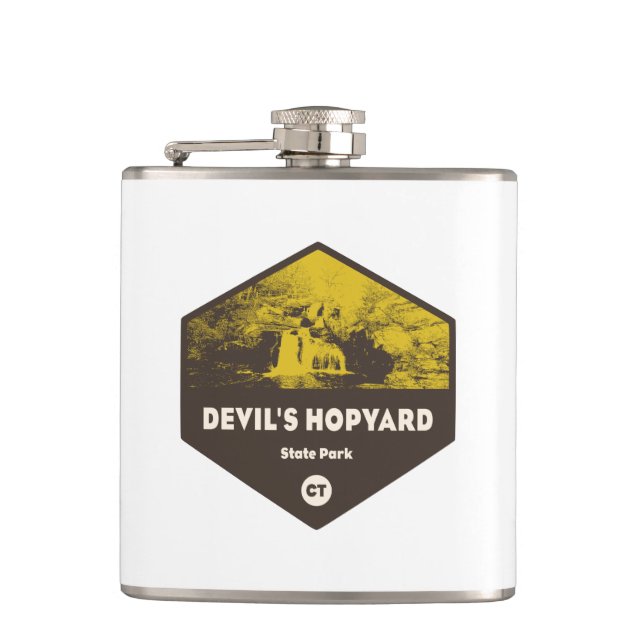 Devil's Hopyard State Park, Connecticut Hip Flask (Front)