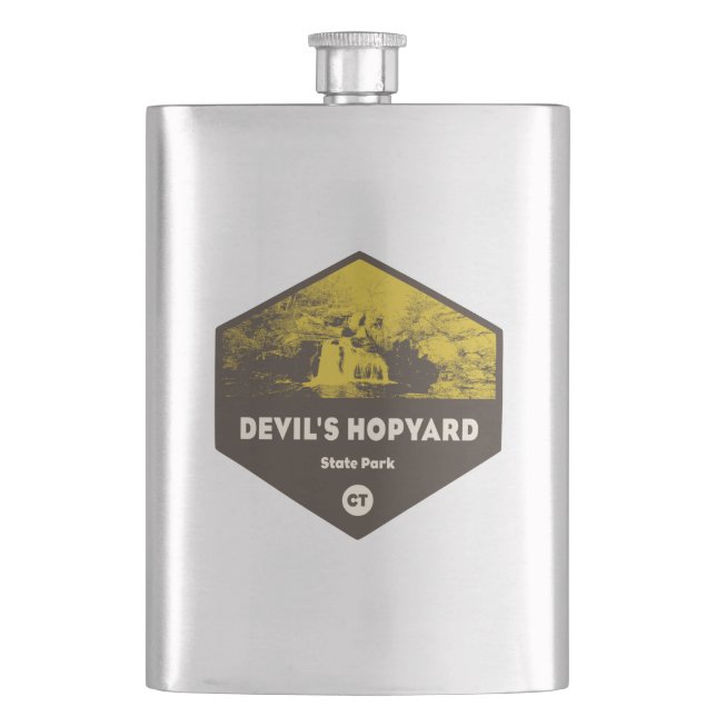 Devil's Hopyard State Park, Connecticut Hip Flask (Front)