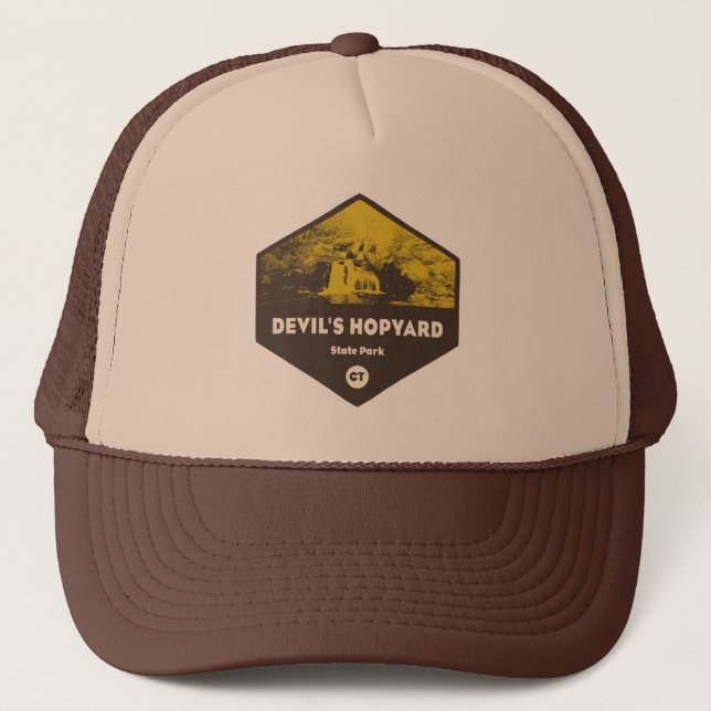 Devil's Hopyard State Park, Connecticut Trucker Hat (Front)