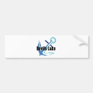 Devils Lake Anchor Bumper Sticker