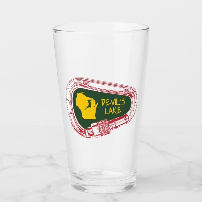 Devil's Lake Climbing Carabiner Glass (Front)