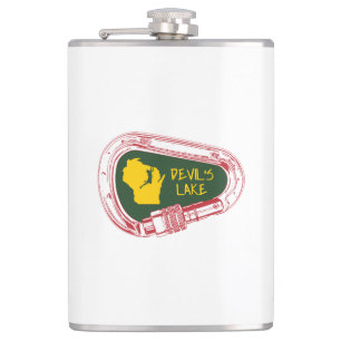 Devil's Lake Climbing Carabiner Hip Flask