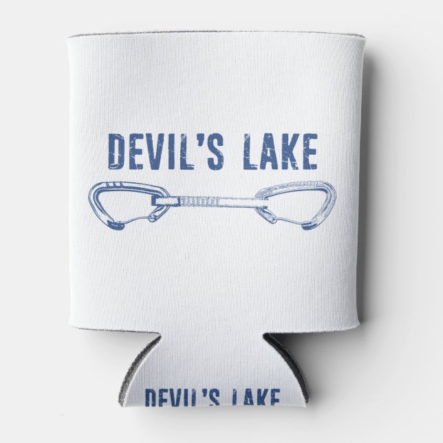 Devil's Lake Climbing Quickdraw Can Cooler (Front)