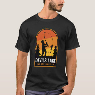 Devils Lake North Dakota Fishing T-Shirt